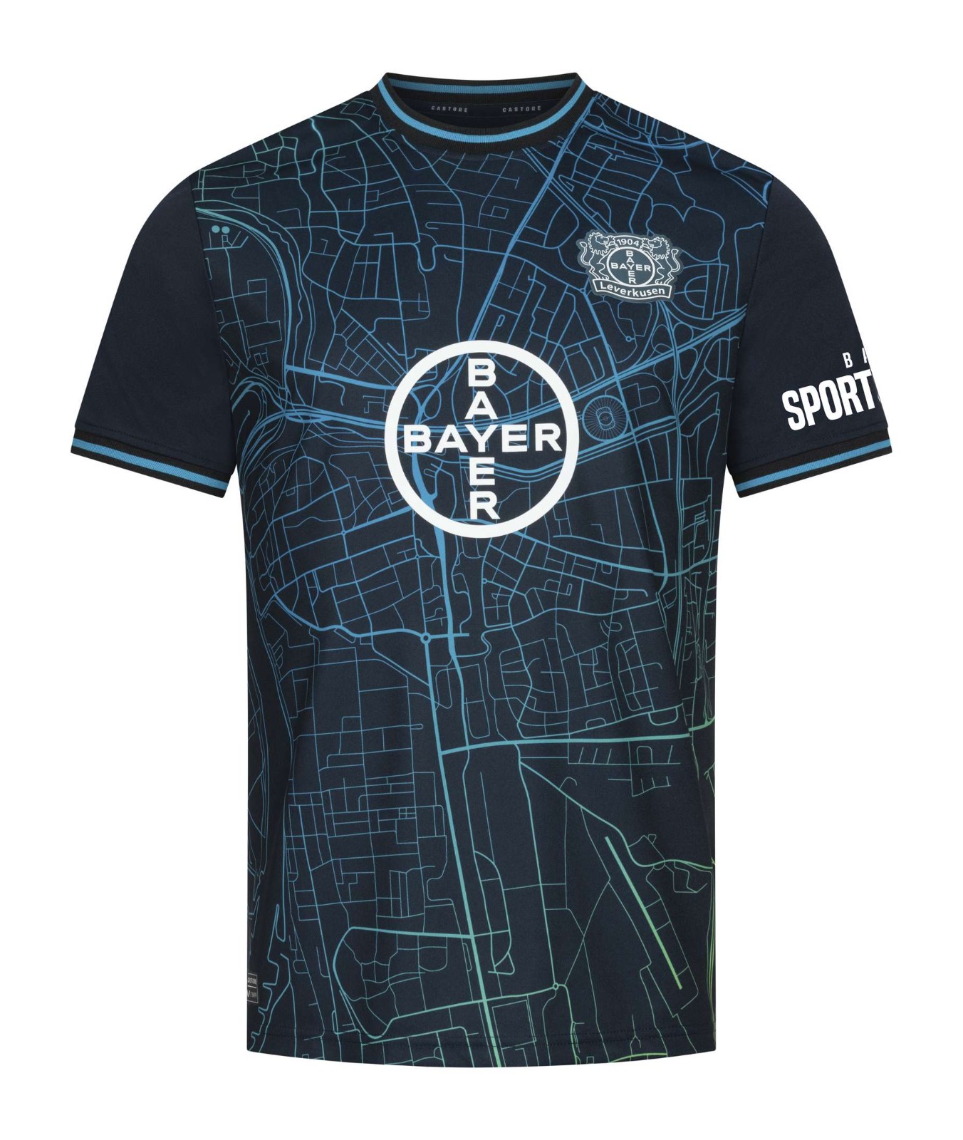 Maillot Plan de la ville Bayer Leverkusen 2023-24