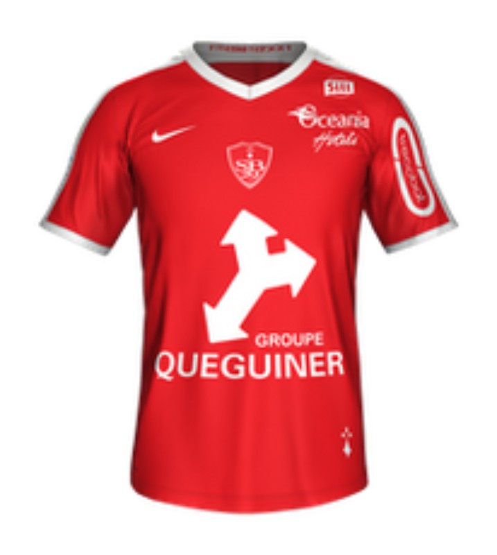 Maillot Domicile Stade Brestois 2016-17