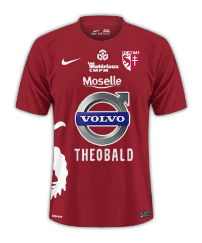 Maillot Domicile FC Metz 2013-14