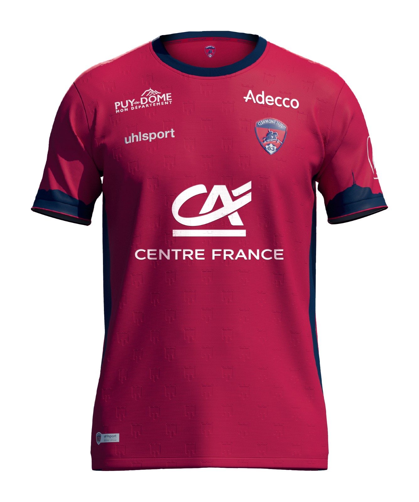 Maillot Domicile Clermont 2024-25