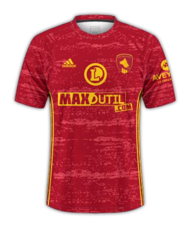Maillot Domicile Rodez 2023-24