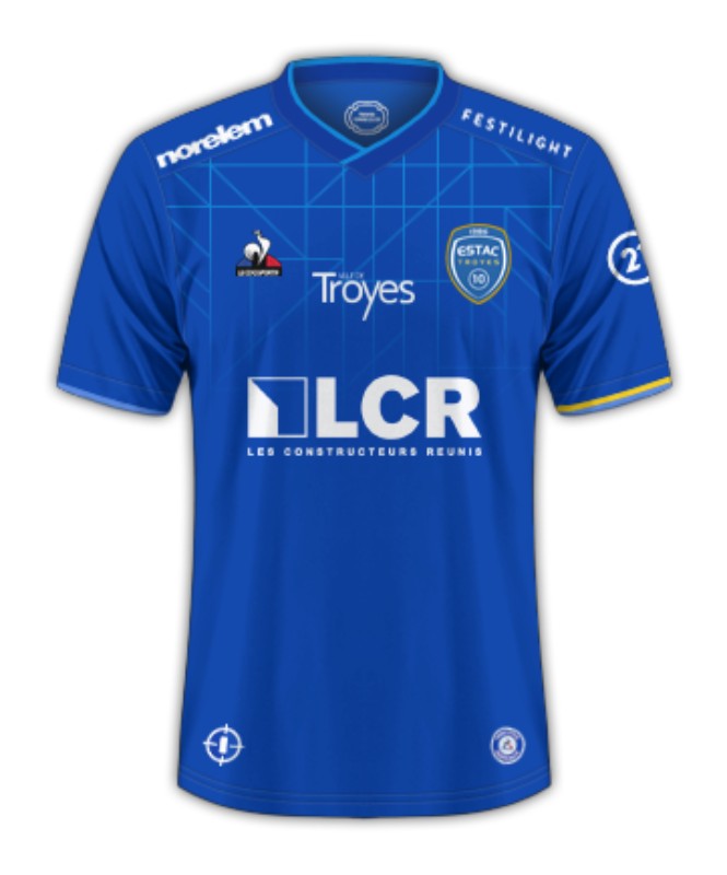 Maillot Domicile Troyes 2023-24