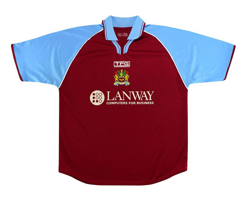 Maillot Domicile Burnley 2002-03