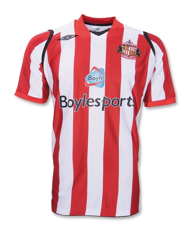 Maillot Domicile Sunderland 2008-09