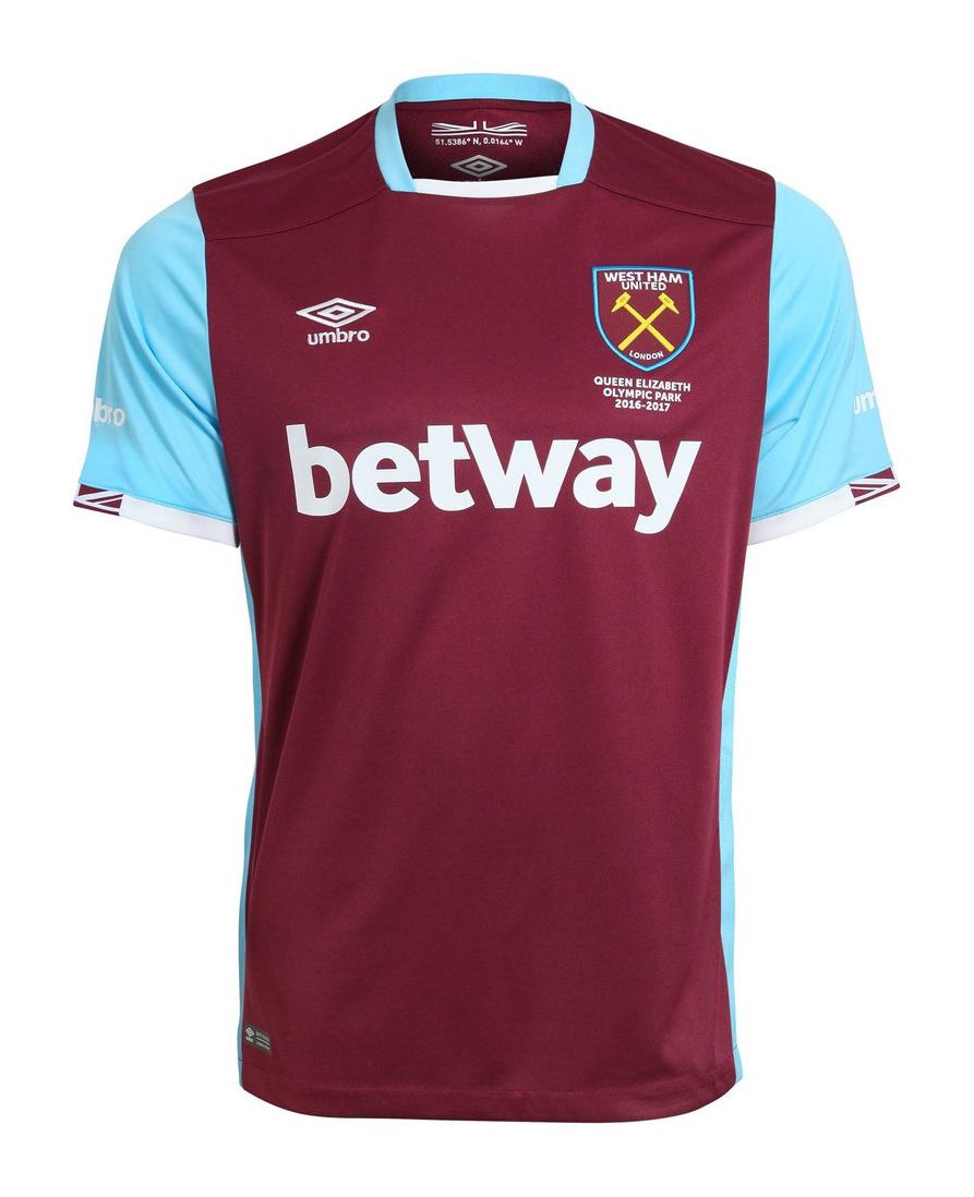 Maillot Domicile West Ham 2016-17