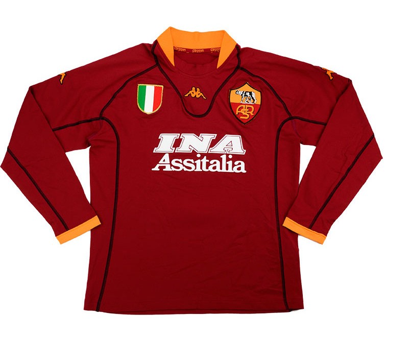 Maillot Domicile AS Roma 2001-02